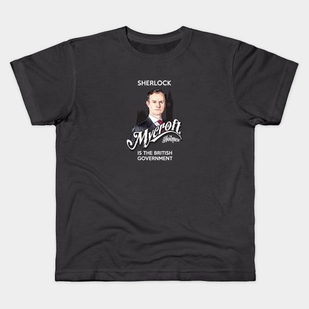 Mycroft Kids T-Shirt by satansbrand